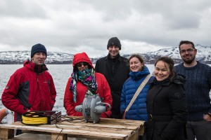 Photo of the participants in the NPA Urchin project on kickoff in Tromso, Norway, spring 2015.